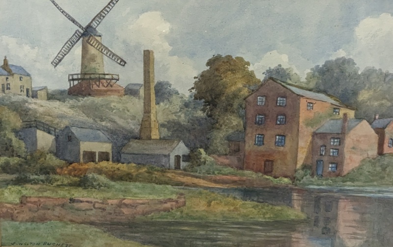 Bromborough Old Mill in 1878; Burnett, James Walton; BIKGM.B20