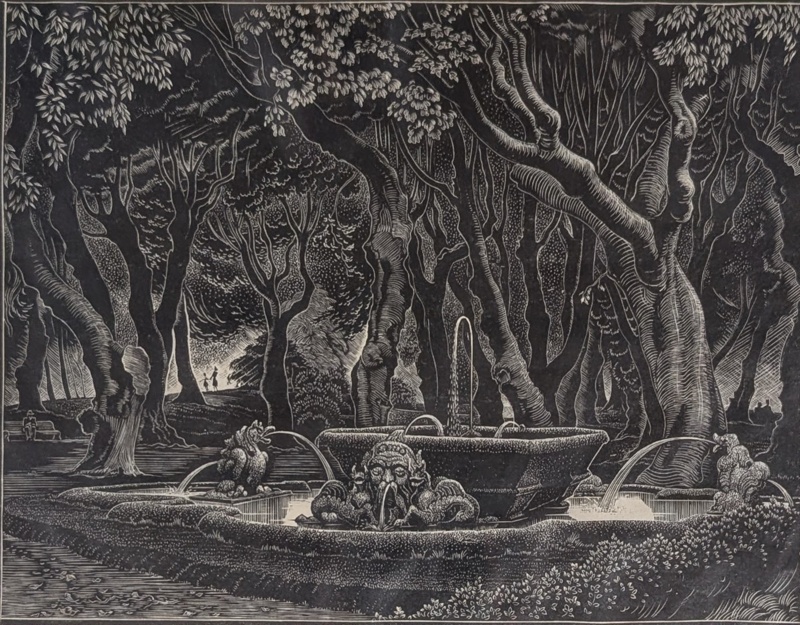 Borghese Gardens, Rome; Rawlinson, William Thomas (1912-1993); 1956; WR.19