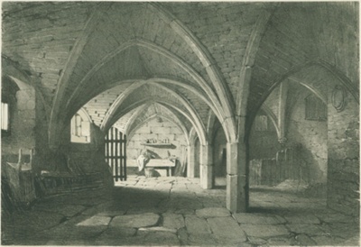 The Crypt, Birkenhead Priory 1854; Hunt, Alfred William; BIKGM.8021