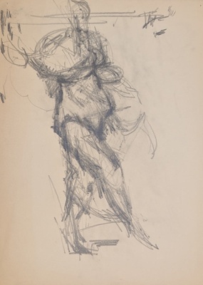 Standing Nude; Horsfield, Nicholas (1917-2005); BIKGM.8950