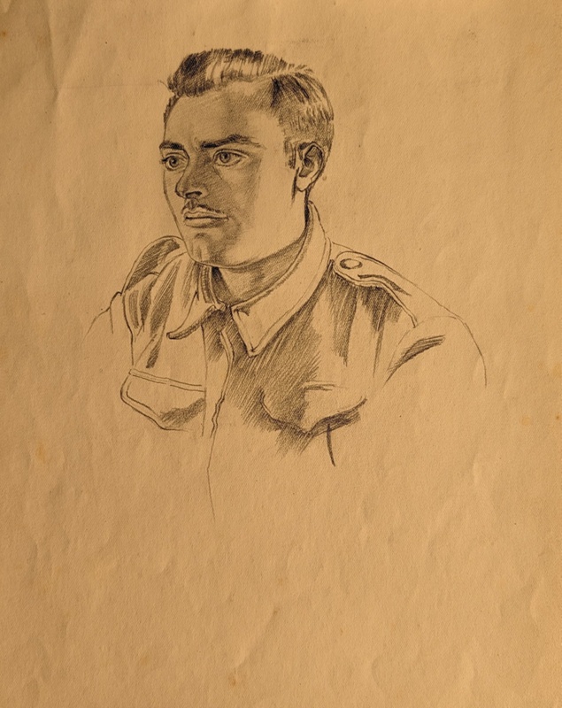 Portrait of Military Man ; Burke, Thomas; 1941-1945; BIKGM.7343.55