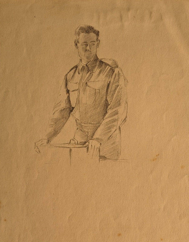 Portrait of Military Man ; Burke, Thomas; 1941-1945; BIKGM.7343.62