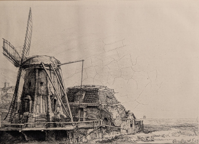 The Windmill; Rembrandt, van Rijn (1606-1669) (reproduction of); BIKGM.9161