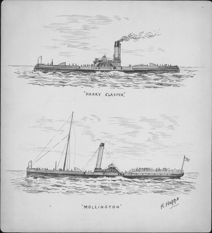 Tranmere Ferry Steamers 1896; Hopps, Harold; BIKGM.W289