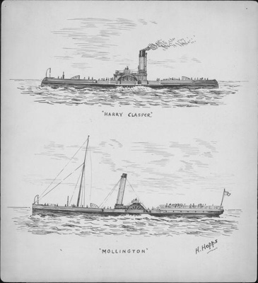 Tranmere Ferry Steamers 1896; Hopps, Harold; BIKGM.W289