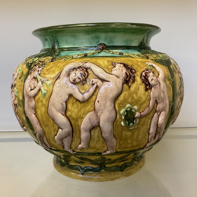 jardinière; Della Robbia Pottery; BIKGM.3041