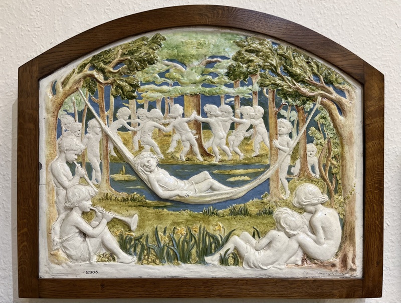 panel; Della Robbia Pottery (active 1894-1906); BIKGM.2305