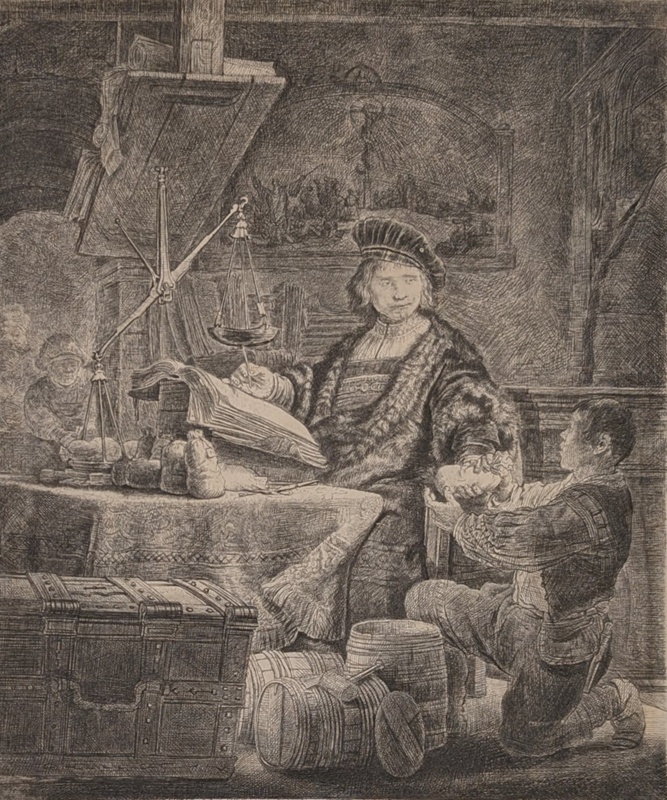 Jan Uytenbogaert, 'The Gold Weigher'; Rembrandt, van Rijn (1606-1669) (attributed to); 1639; BIKGM.2590