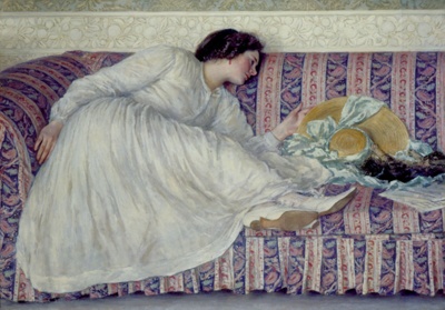 The Muslin Dress; Steer, Philip Wilson (1860-1942); 1910; BIKGM.2857