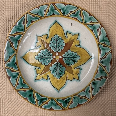 plate; Della Robbia Pottery (active 1894-1906); BIKGM.6003