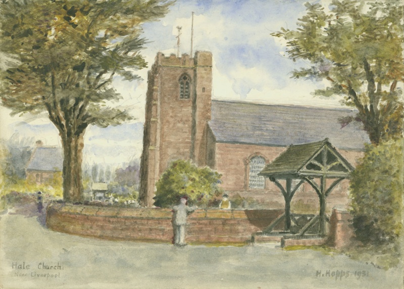 Hale Church Near Liverpool 1931; Hopps, Harold; BIKGM.W324
