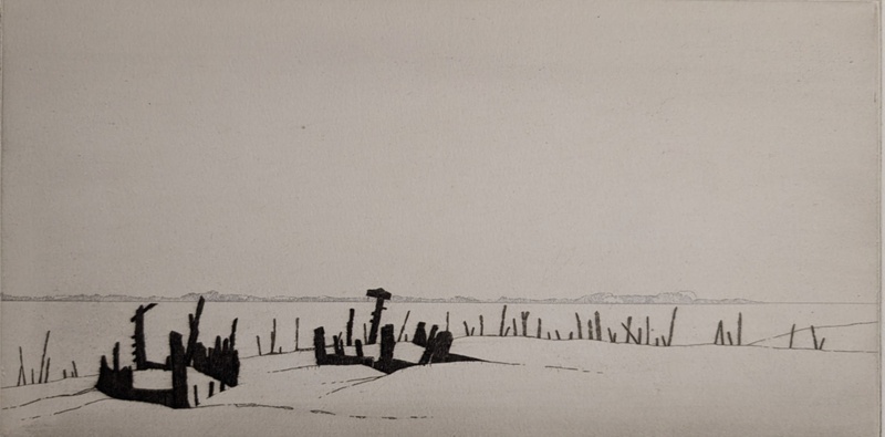 Derelict Barges - Lydney; Taylor, Albert (1918-1987); BIKGM.9317