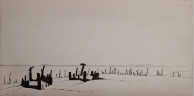 Derelict Barges - Lydney; Taylor, Albert (1918-1987); BIKGM.9317