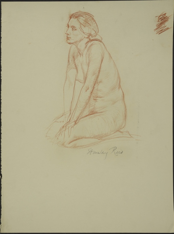 Study of Nude Woman Kneeling; Reed, Stanley; BIKGM.5659