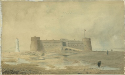 Fort Perch Rock and Lighthouse; BIKGM.W44