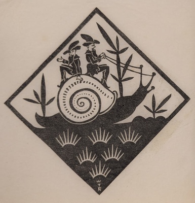 Figures Riding Snail; Rawlinson, William Thomas (1912-1993); WR.62