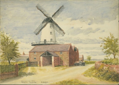 Willaston Mill, Wirral, Cheshire; Hopps, Harold (1879-1967); BIKGM.W382