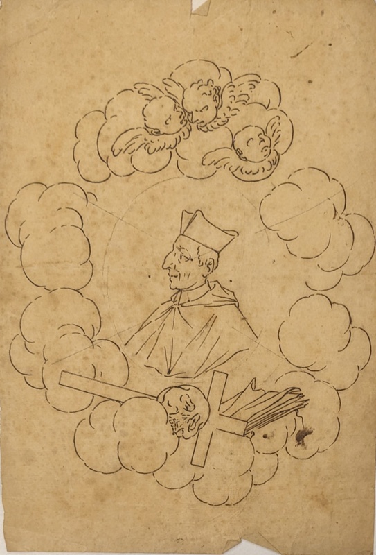 Caricature of a Cardinal; BIKGM.6219