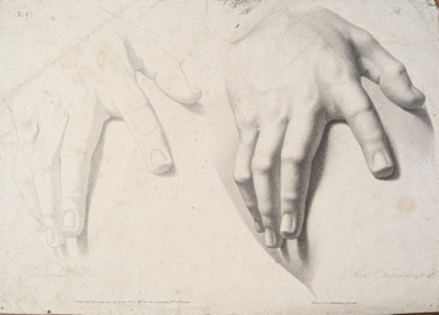 Chap. 10. Studies of a Hand; Reverdin, François-Gédéon (1772-1828); BIKGM.1815aw