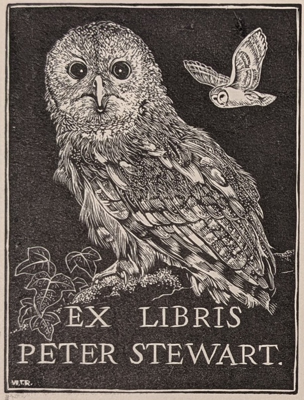 Ex Libris Peter Stewart; Rawlinson, William Thomas (1912-1993); WR.70