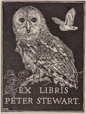 Ex Libris Peter Stewart; Rawlinson, William Thomas (1912-1993); WR.70