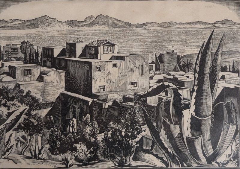 Bay of Tunis from Sidi bou Said; Rawlinson, William Thomas (1912-1993); 1955; WR.22