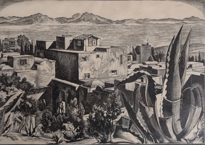 Bay of Tunis from Sidi bou Said; Rawlinson, William Thomas (1912-1993); 1955; WR.22