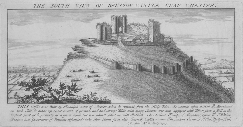 The South View of Beeston Castle near Chester 1727; Buck, Samuel; BIKGM.603