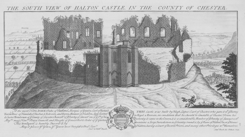 The South View of Halton Castle in the County of Chester; Buck, Samuel; BIKGM.1327d