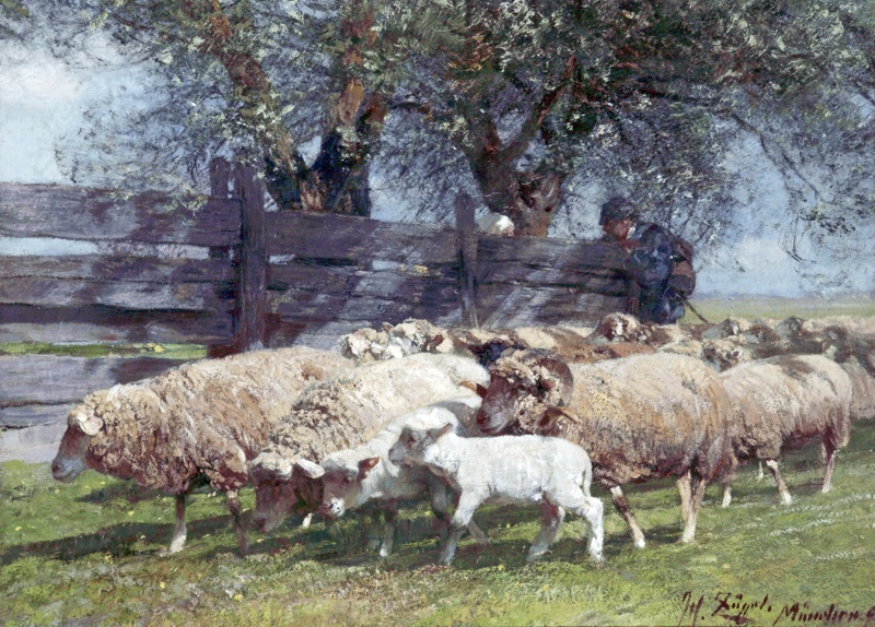Herding sheep; Zugel, Heinrich Johann; BIKGM.W832