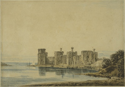 Caernarvon Castle; Girtin, Thomas (1775-1802); BIKGM.1975