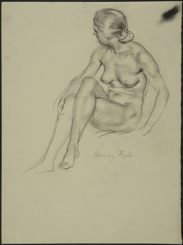 Study of Nude Woman Sitting; Reed, Stanley; BIKGM.5661