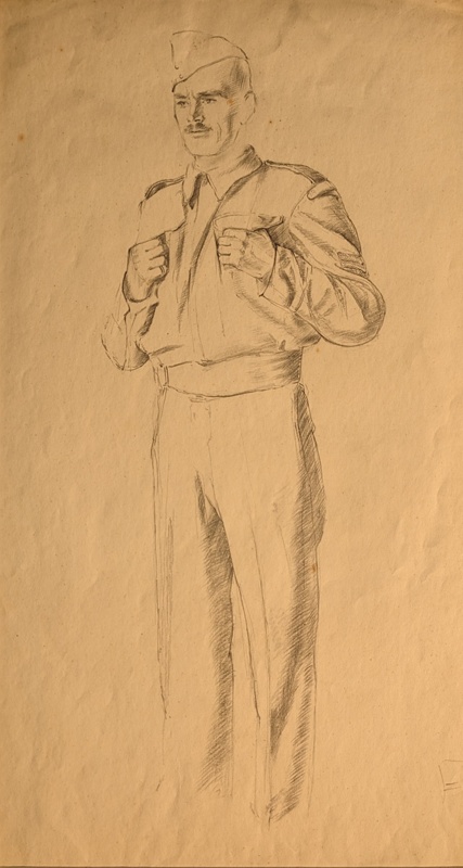 Portrait of Military Man; Burke, Thomas; 1941-1945; BIKGM.7343.65