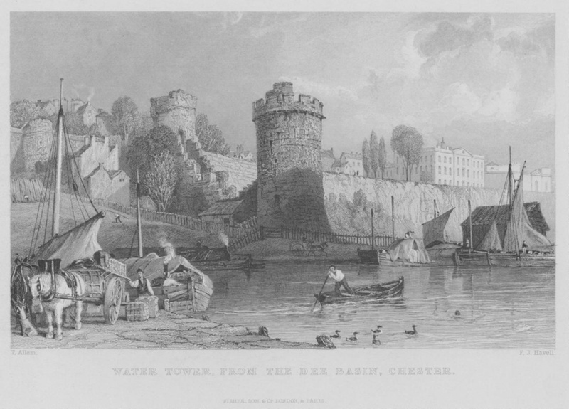 Water Tower, from the Dee Basin, Chester.; Allom, T; BIKGM.7713