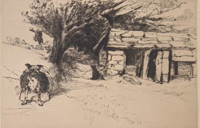 The Cabin; Haden, Francis Seymour; 1877; BIKGM.24.23