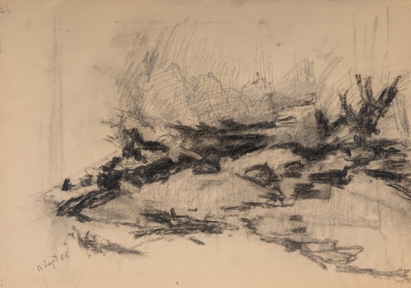 Abstract Landscape Sketch; Horsfield, Nicholas (1917-2005); 1985; BIKGM.8882