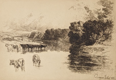 A Lancashire River (2nd state); Haden, Francis Seymour; 1887; BIKGM.24.28