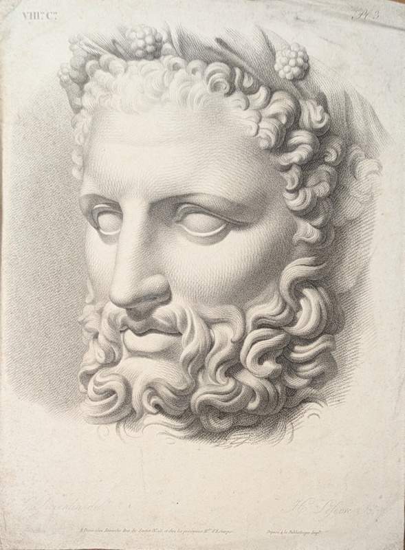 Chap.8. Pl.3. Study of a Full Face; Reverdin, François-Gédéon (1772-1828); BIKGM.1815as
