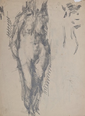 Standing Nude; Horsfield, Nicholas (1917-2005); BIKGM.8937.1