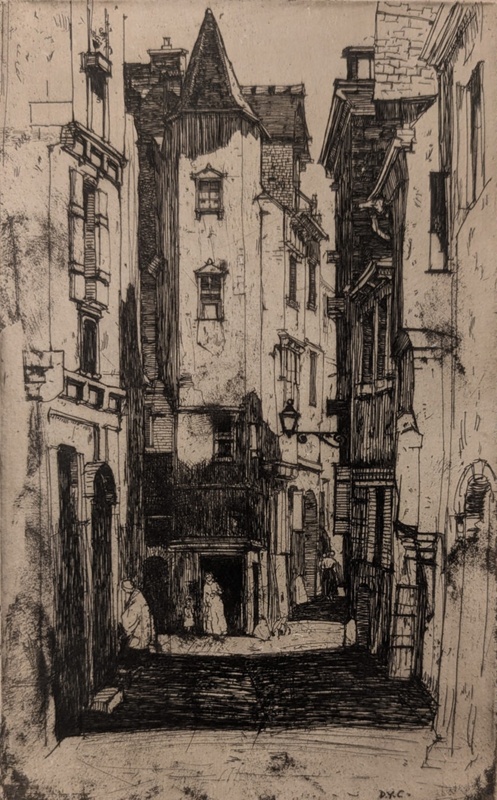 Rue des Filles Dieu, Angers; Cameron, David Young (1865-1945); 1902; BIKGM.9241