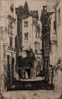 Rue des Filles Dieu, Angers; Cameron, David Young (1865-1945); 1902; BIKGM.9241