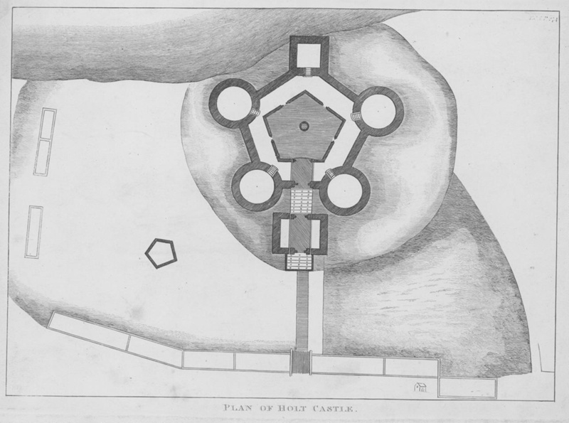 Plan of Holt Castle; Unknown; BIKGM.7693