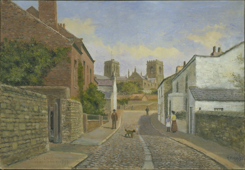 School Lane, Wallasey, 1897; Hopps, Harold; BIKGM.W217