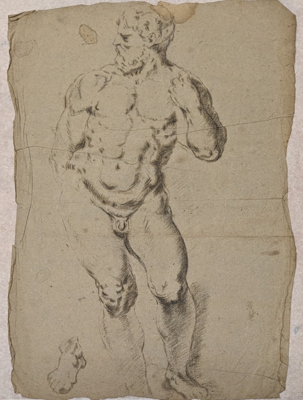 Figure Study of a Muscular Male Nude; BIKGM.6348