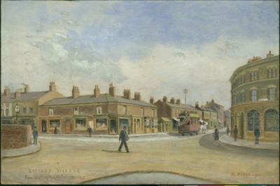 Liscard Village from Wellington Hotel 1900; Hopps, Harold (1879-1967); BIKGM.W815