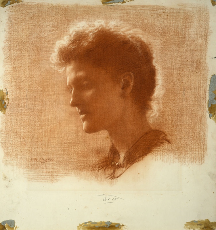 Portrait (Head and Shoulders of Young Woman/Man); Hughes, Edward Robert; BIKGM.1100