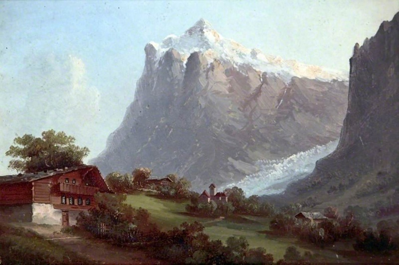 Swiss mountain scene; Rilschaut, L; BIKGM.W145