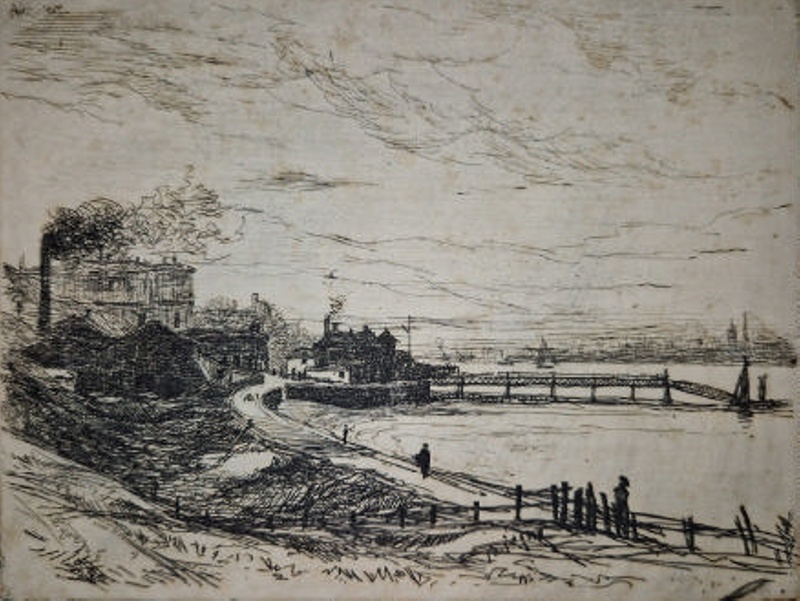 A Bay with Pier (Egremont Ferry); Finnie, John; BIKGM.2374