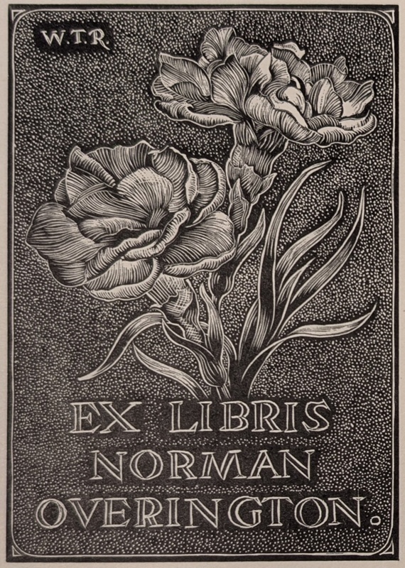 Ex Libris Norman Overington; Rawlinson, William Thomas (1912-1993); WR.66