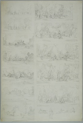 Various Landscape Sketches; Rosenvinge, Olaf (1913-2004); BIKGM.8782